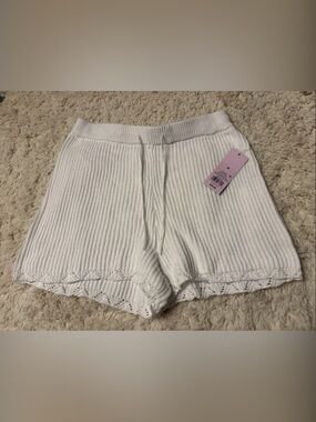 Wild Fable knit pull-on shorts with a drawstring waist crochet hem